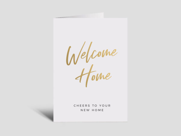 Welcome Home Card: Sleek