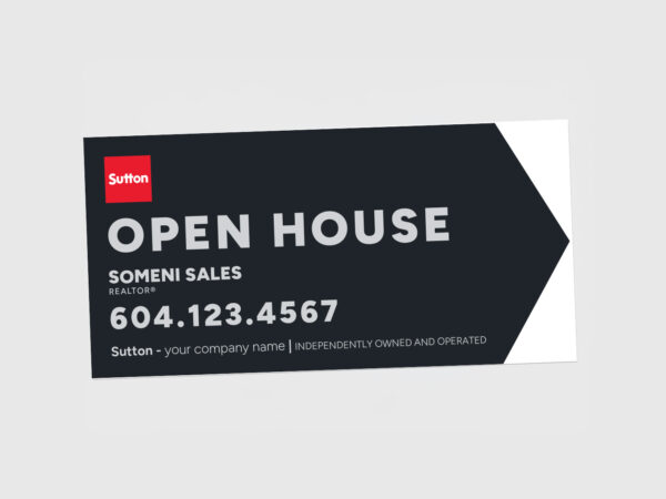 Sutton Sign: Directional Arrow #25