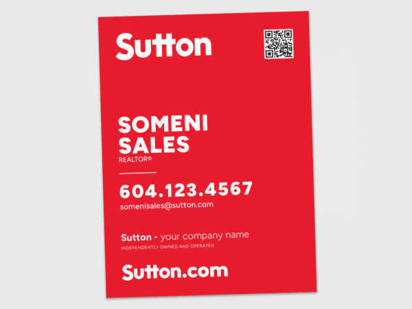 Sutton Sign: Vertical For Sale #13