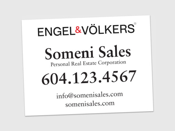 Engel & Völkers Sign: Horizontal For Sale #04