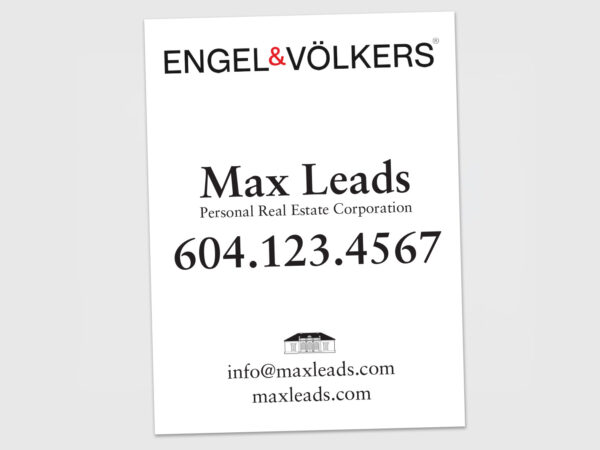 Engel & Völkers Sign: Vertical For Sale #05