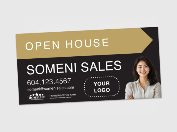 HomeLife Sign: Directional Arrow #23