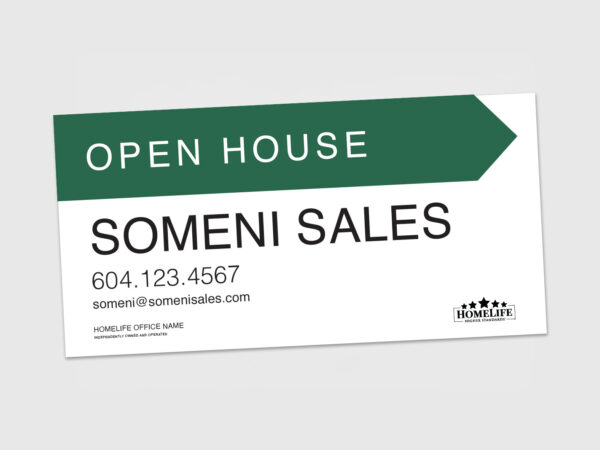 HomeLife Sign: Directional Arrow #17