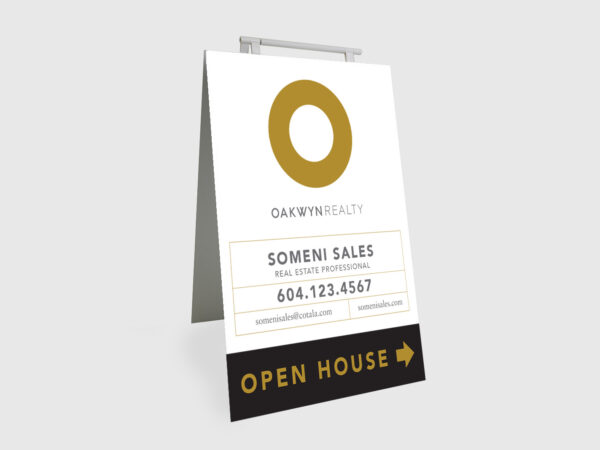 Oakwyn Realty Sign: Sandwich Board #10