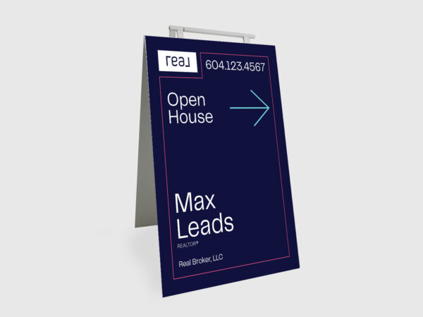 Real Broker Sign: Sandwich Board #14