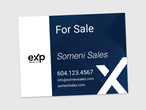 eXp Realty Sign: Horizontal For Sale #01