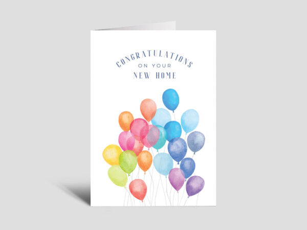 Welcome Home Card: Balloons