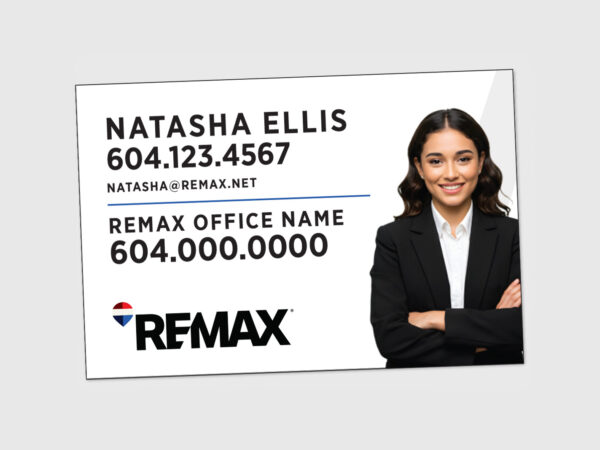 RE/MAX Sign: Horizontal For Sale #09
