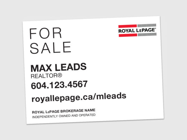 Royal LePage Sign: Horizontal For Sale #06