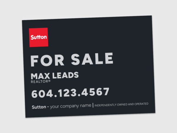 Sutton Sign: Horizontal For Sale #01