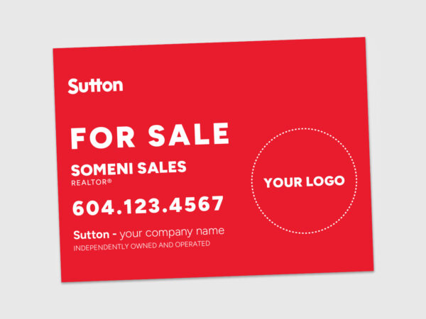 Sutton Sign: Horizontal For Sale #08