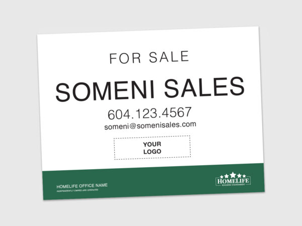 HomeLife Sign: Horizontal For Sale #04