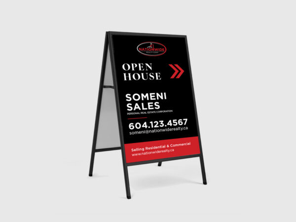 Nationwide Realty Corp. Sign: A-Frame Inserts #33