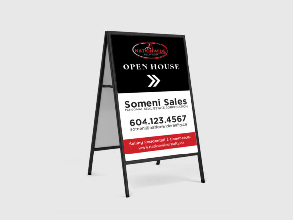 Nationwide Realty Corp. Sign: A-Frame Inserts #37