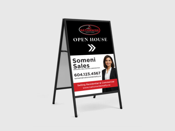 Nationwide Realty Corp. Sign: A-Frame Inserts #38