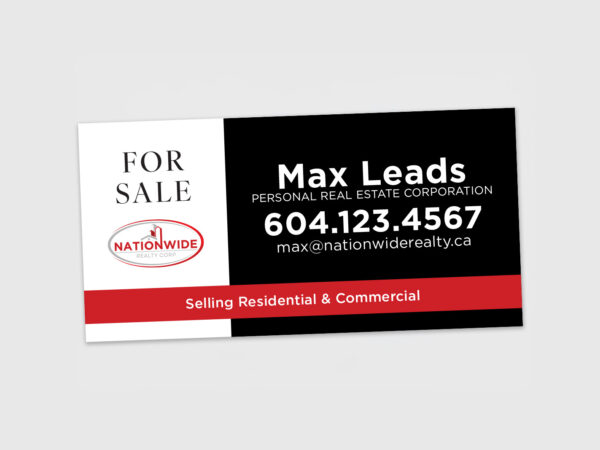 Nationwide Realty Corp. Sign: Strata #23