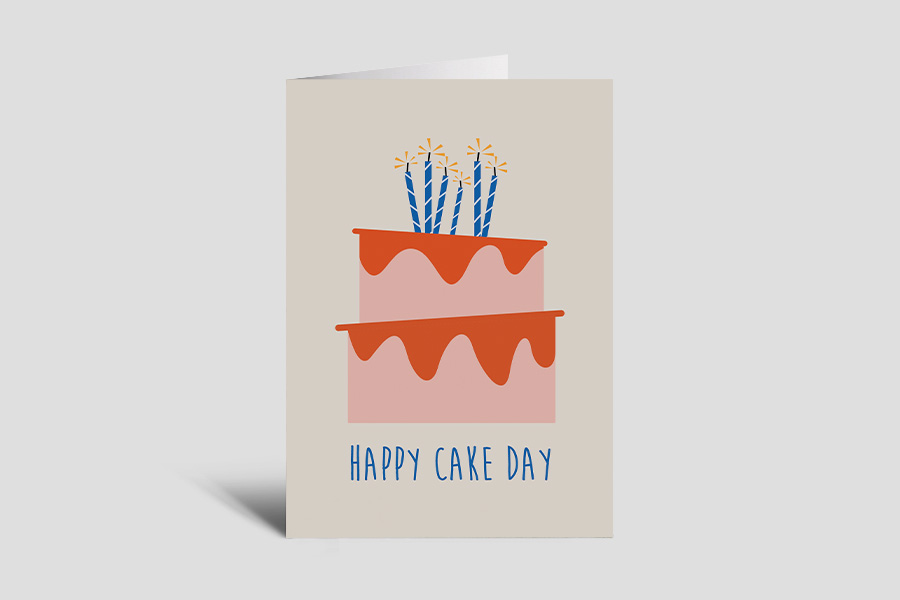 Birthday Card: Happy Cake Day
