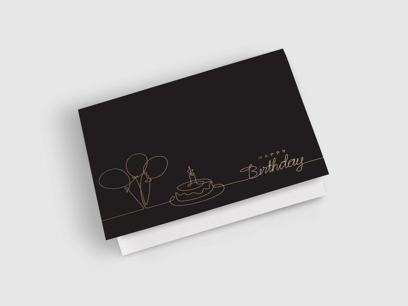 Birthday Card: Line Art