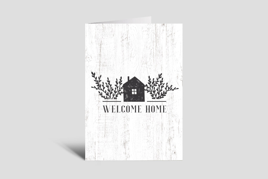 Welcome Home Card: Rustic