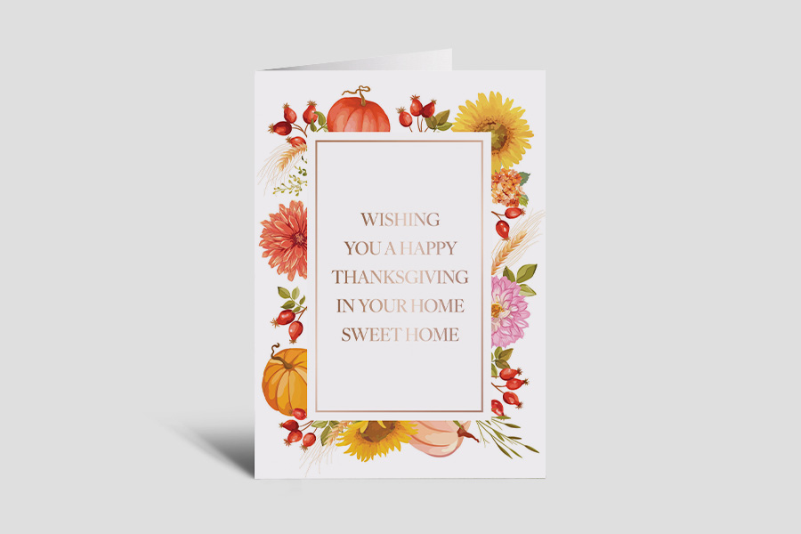 Greeting Card: Fall Border