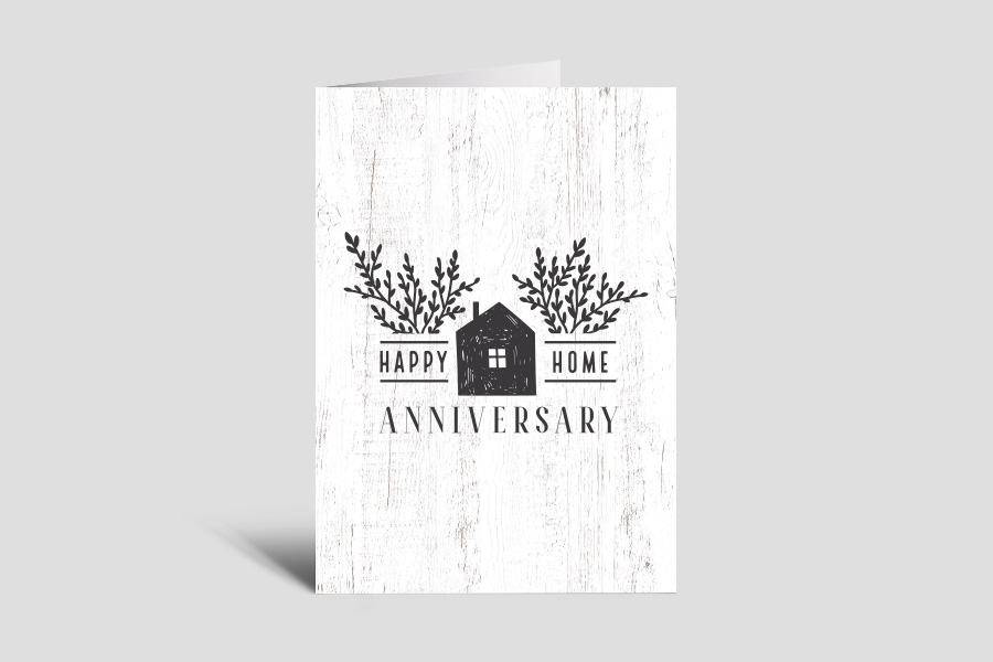 Home Anniversary Card: Little House