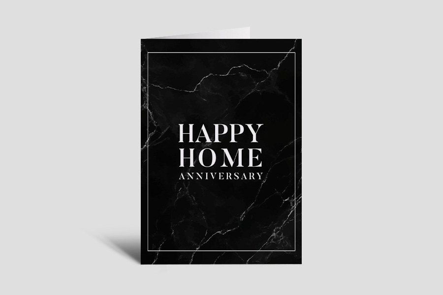 Home Anniversary Card: Happy Home