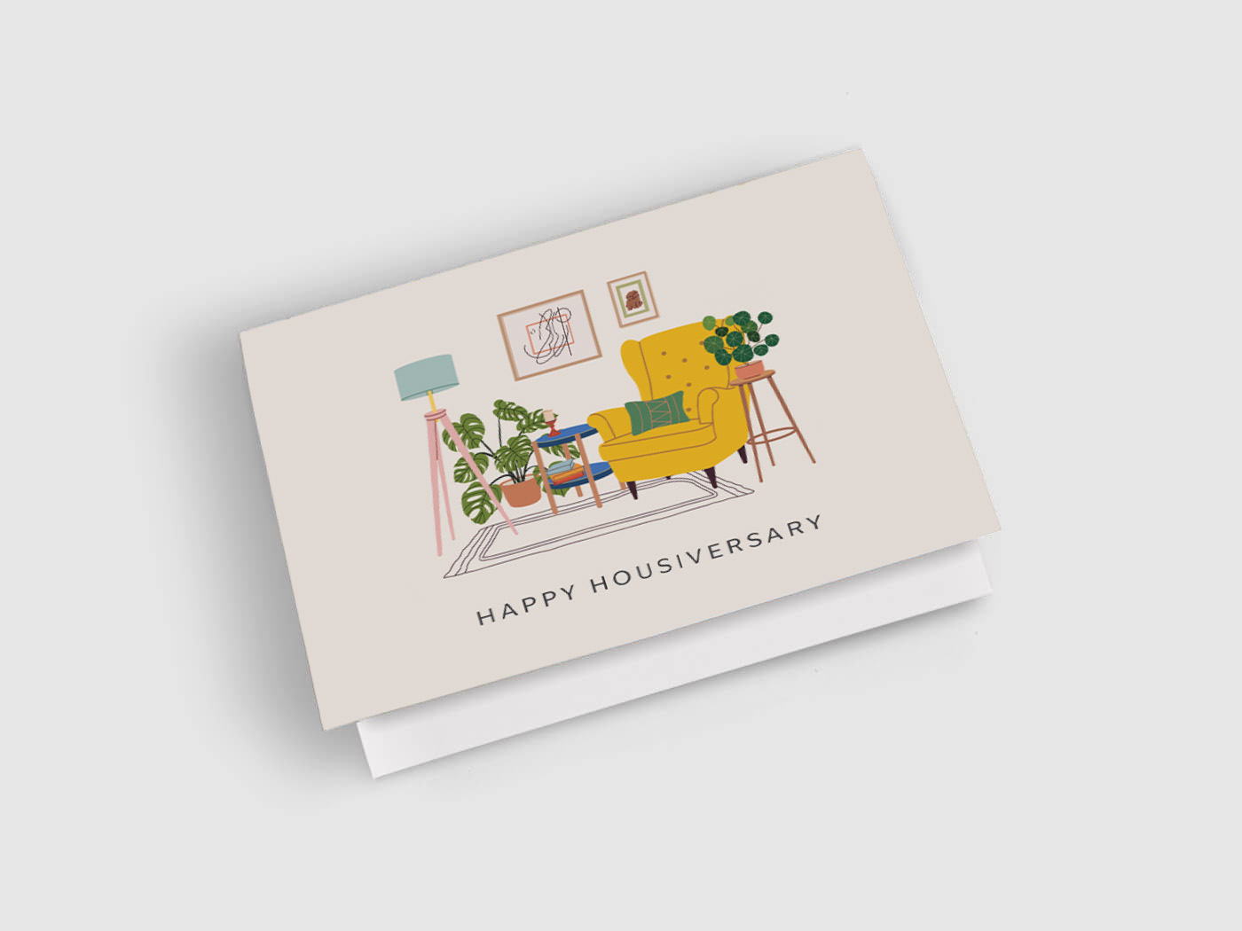 Home Anniversary Card: Chair