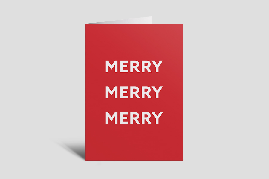Greeting Card: Merry