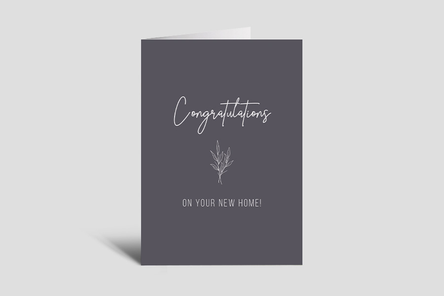 Welcome Home Card: Minimal