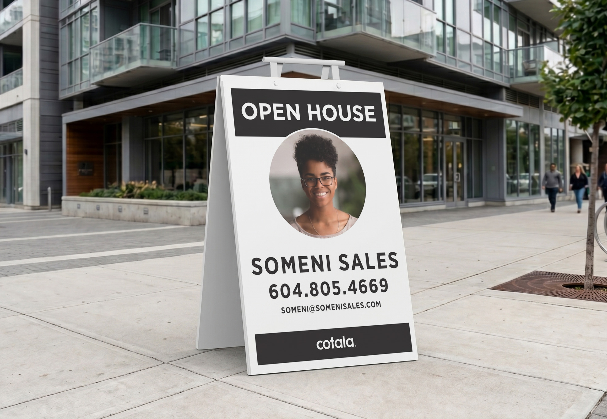 Aluminum Sandwich Board Sign for Real Estate | Custom A-Frame