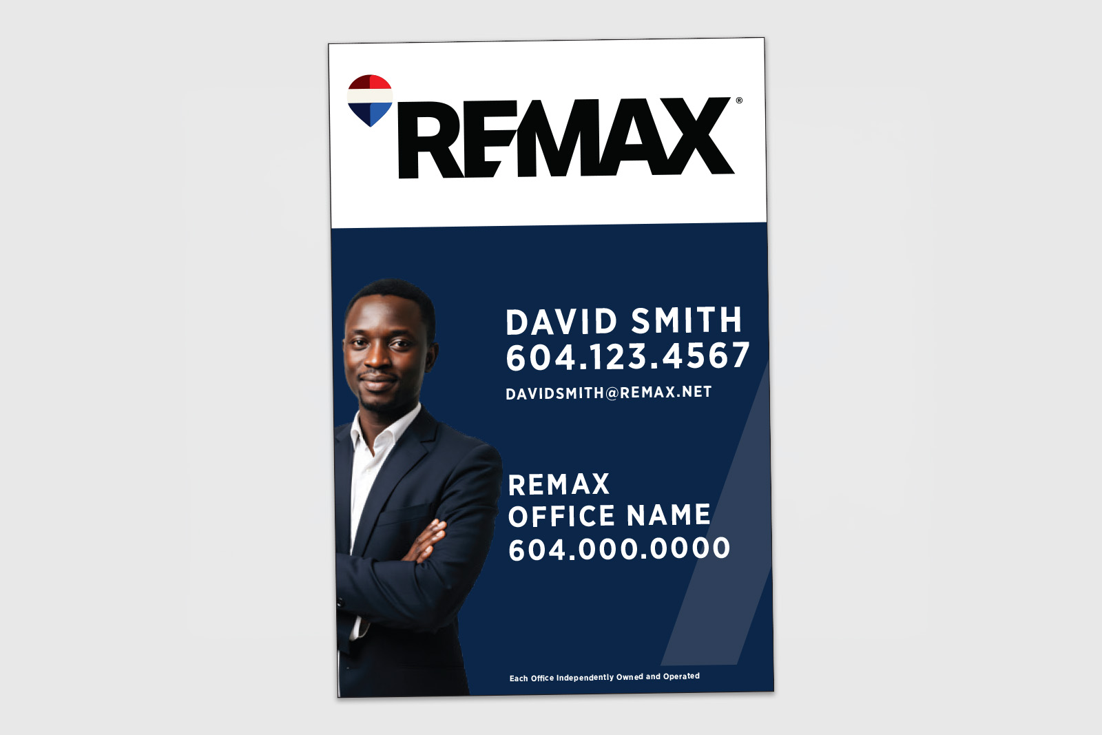 REMAX Vertical Sign Blue