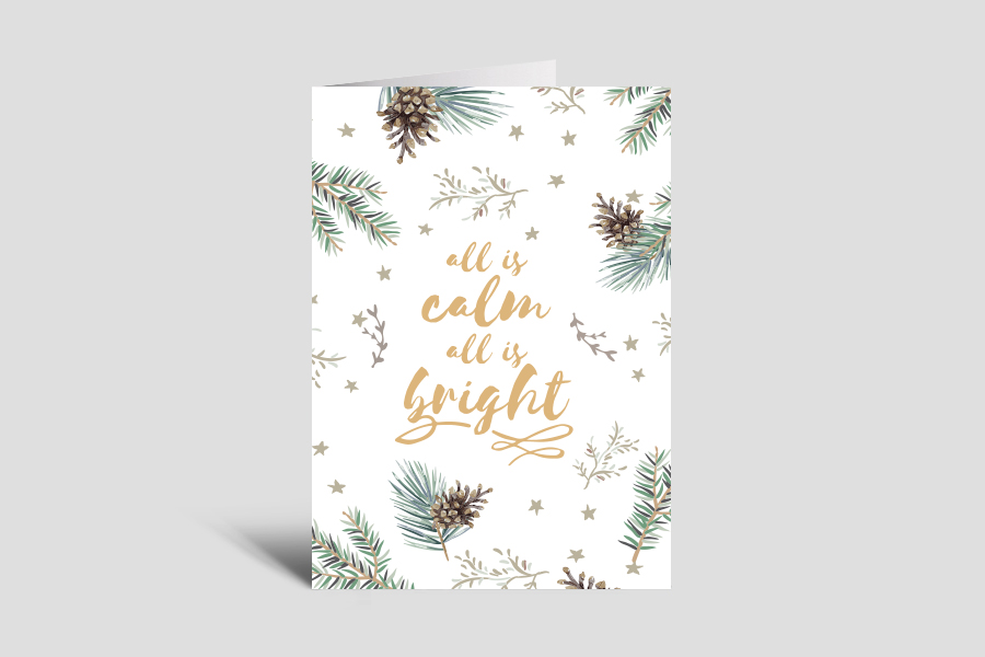 Greeting Card: Calm & Bright