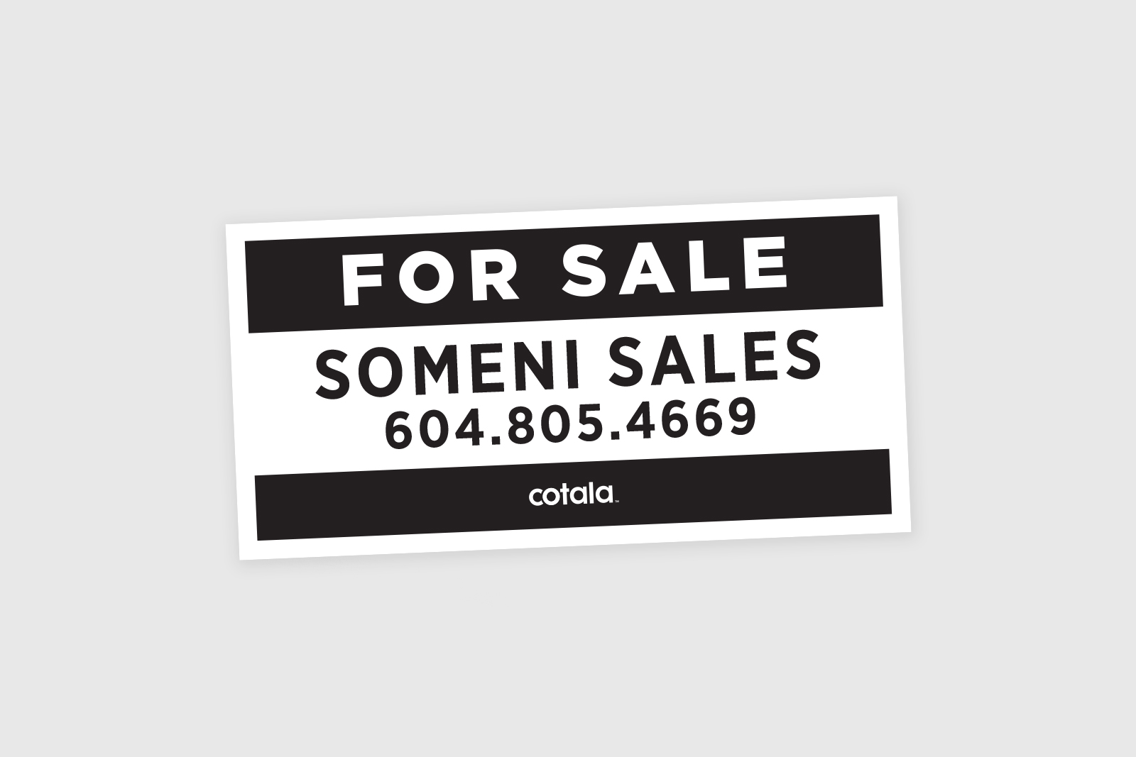 real estate strata sign