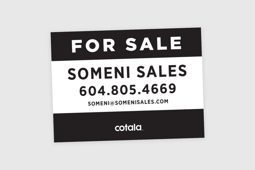 Real Estate Post Sign