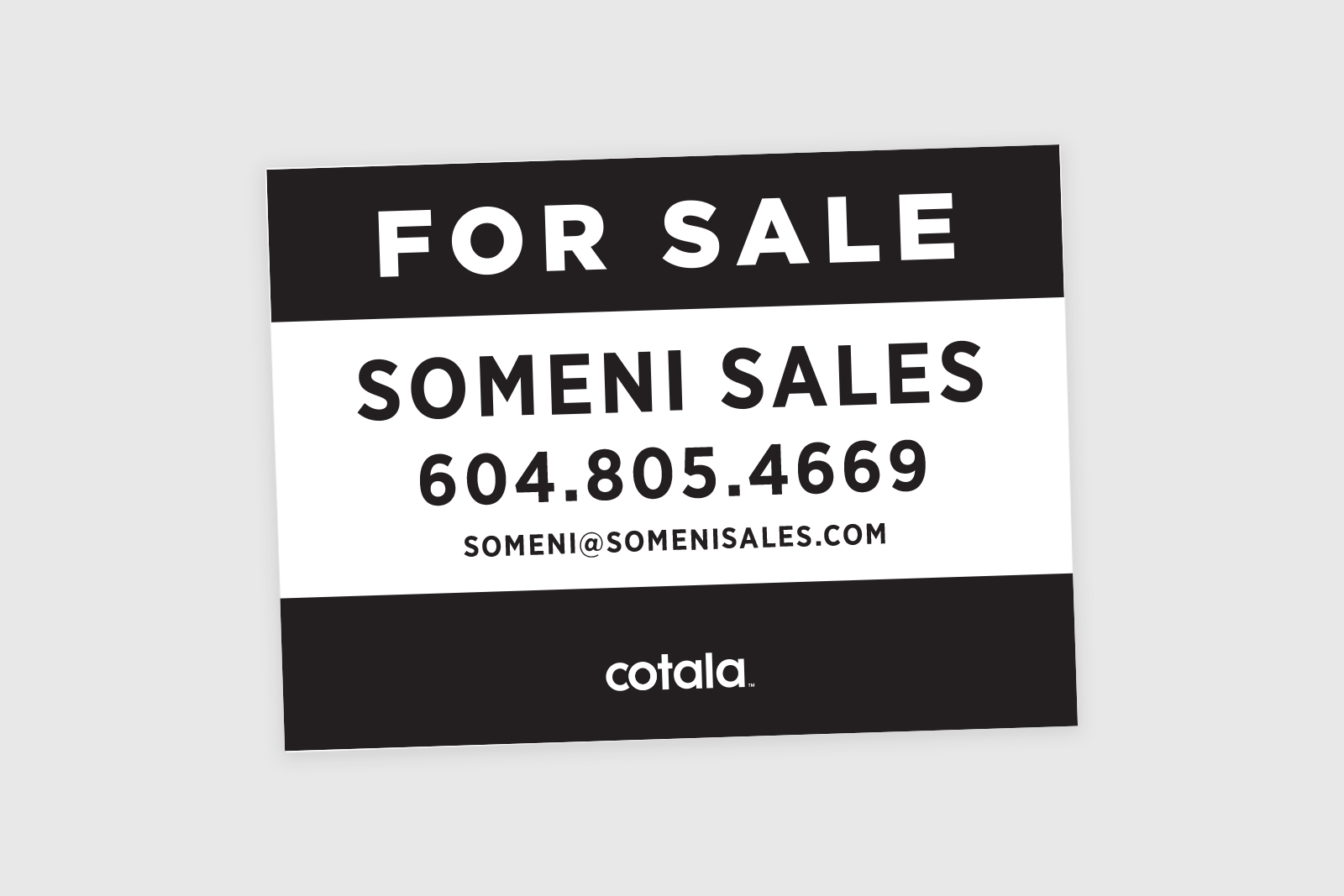 Real Estate Post Sign