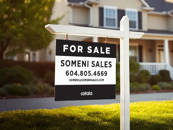 Real Estate Post Sign