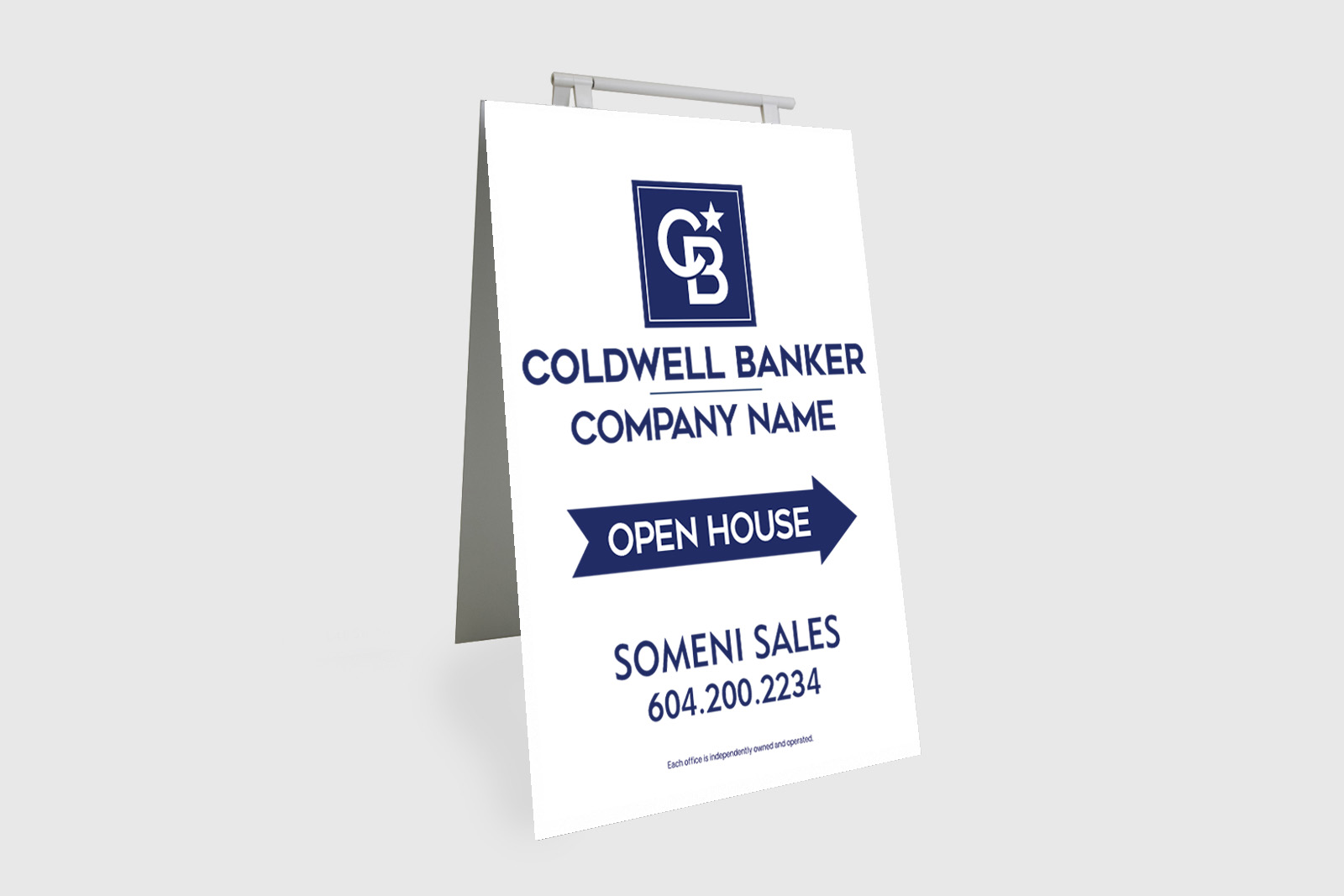 Coldwell Banker Sign: Sandwich Board White