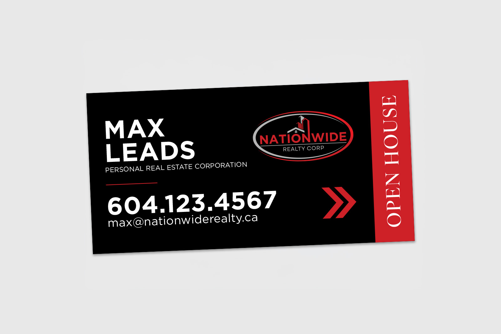 Nationwide Realty Corp. Sign: Directional Arrow