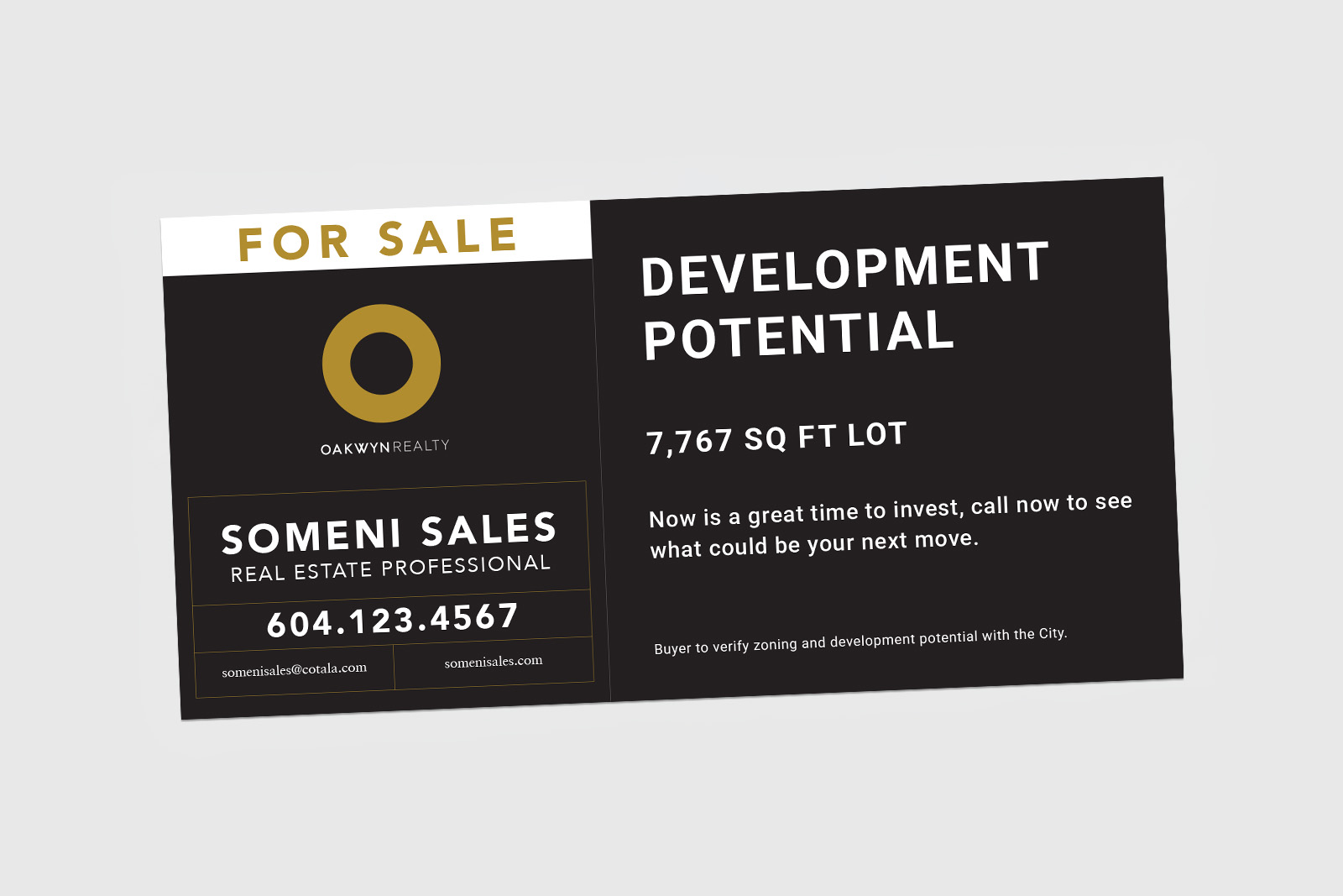 Oakwyn Realty Sign: 4 x 8 Billboard