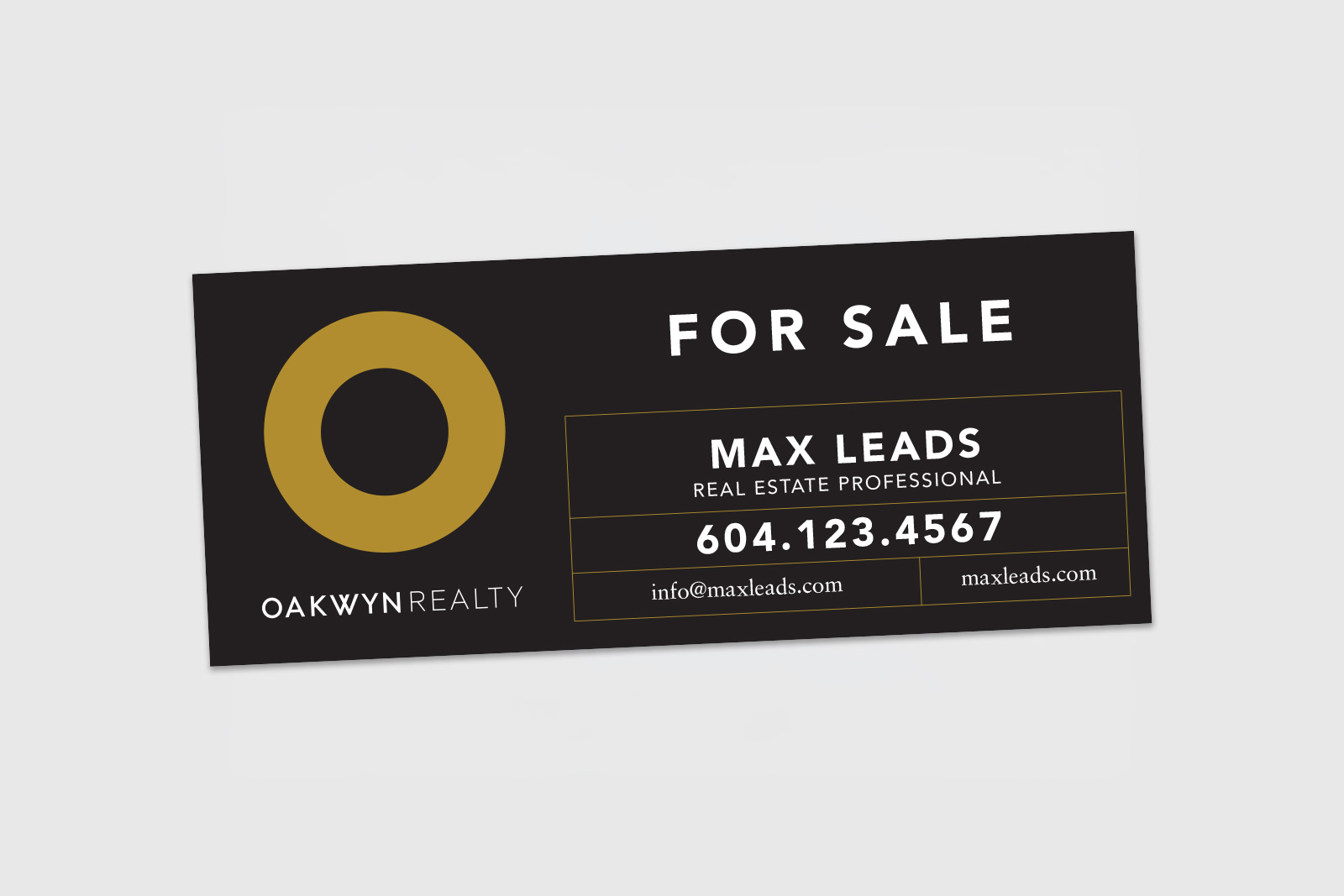Oakwyn Realty Sign: Strata For Sale
