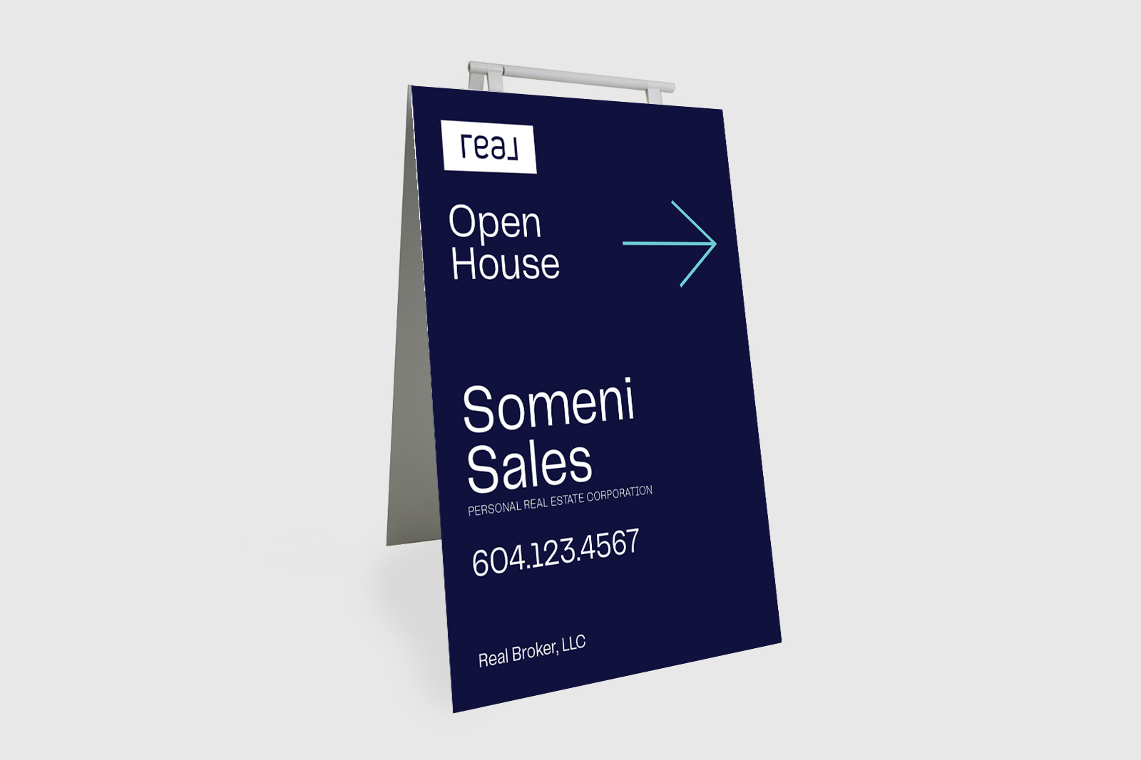 Real Broker Sign: Sandwich Board