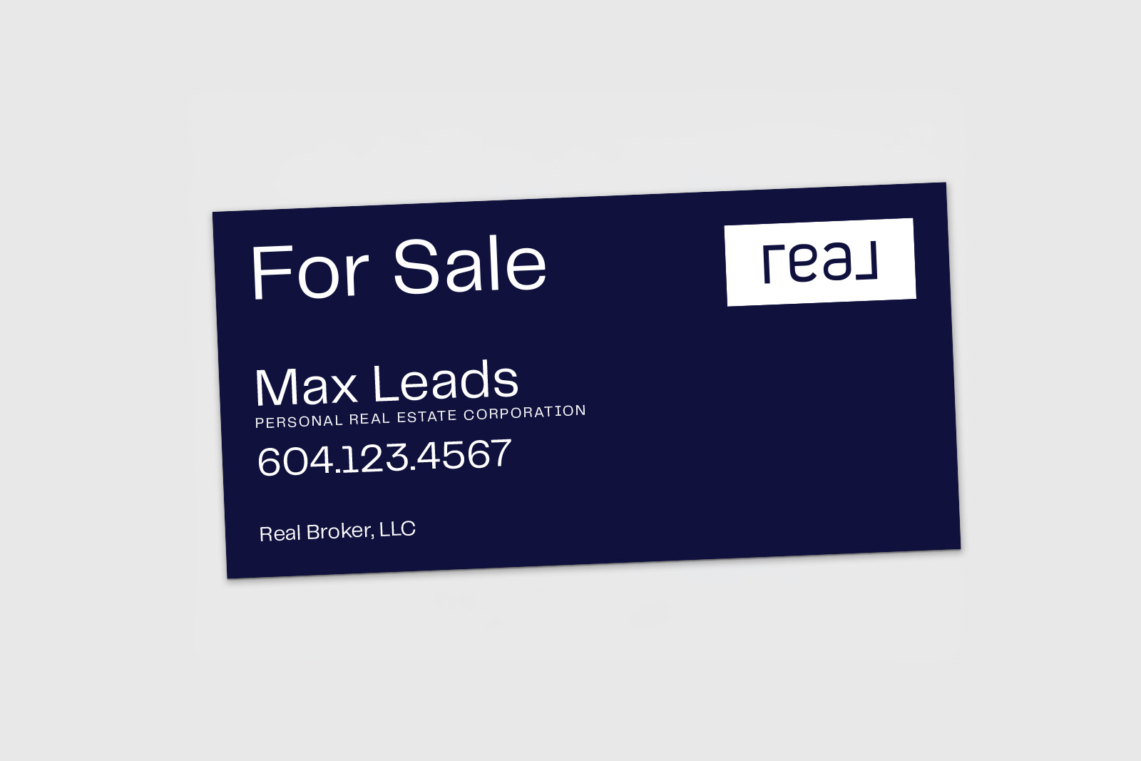 Real Broker Sign: Strata For Sale
