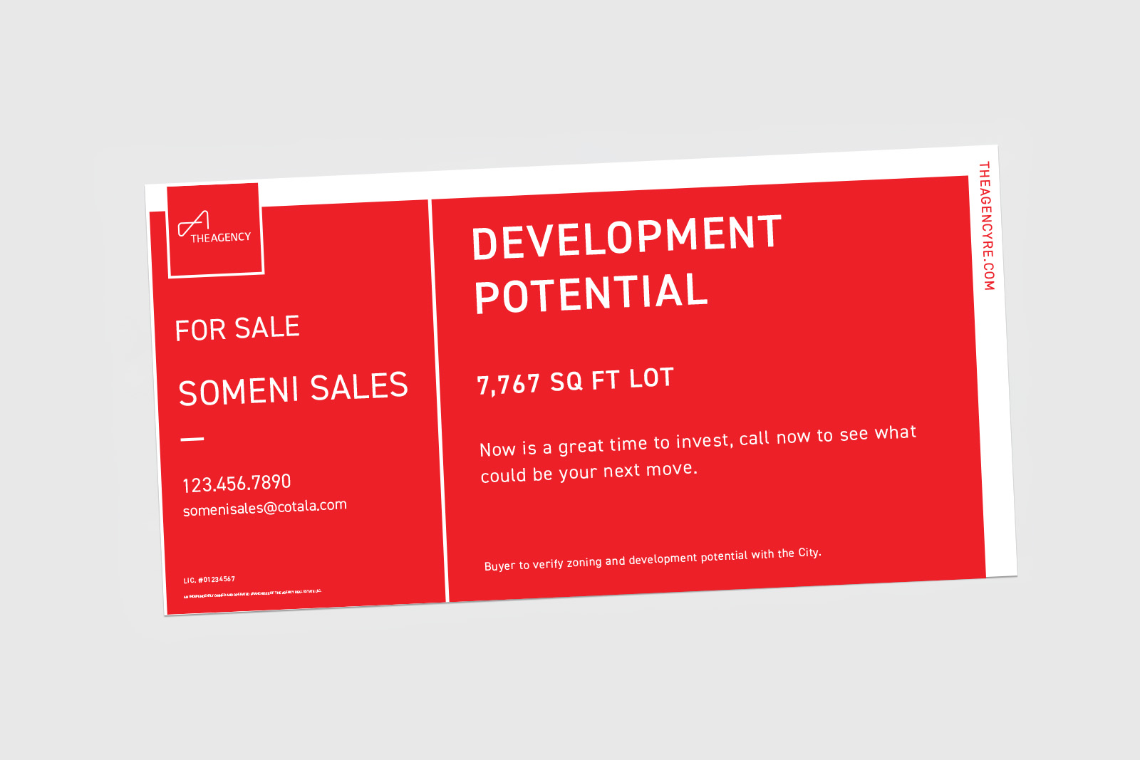 The Agency Sign: 4 x 8 Billboard