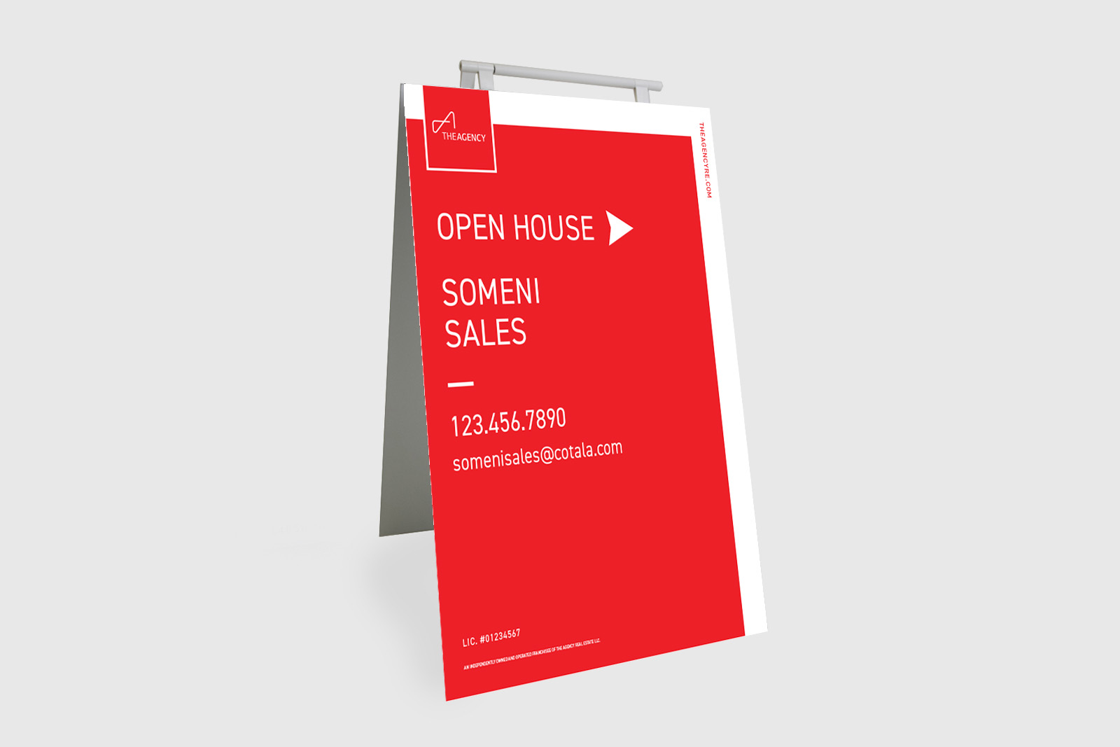 The Agency Sign: Sandwich Board