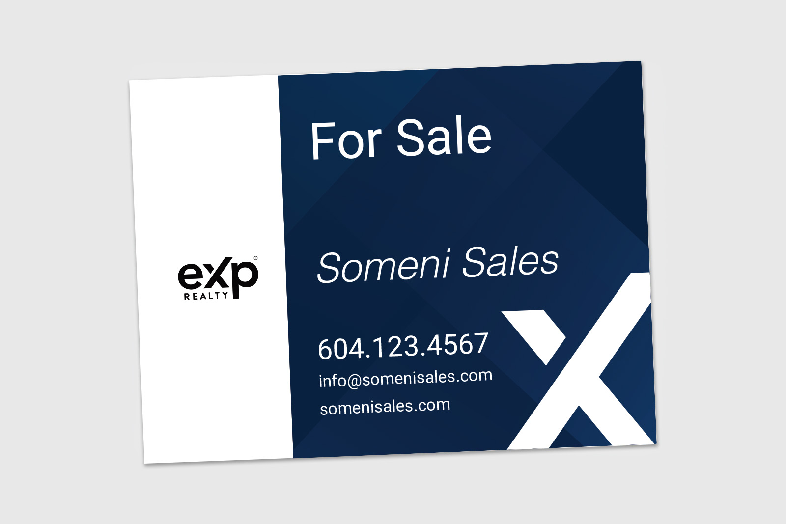 eXp Realty Sign: Horizontal For Sale