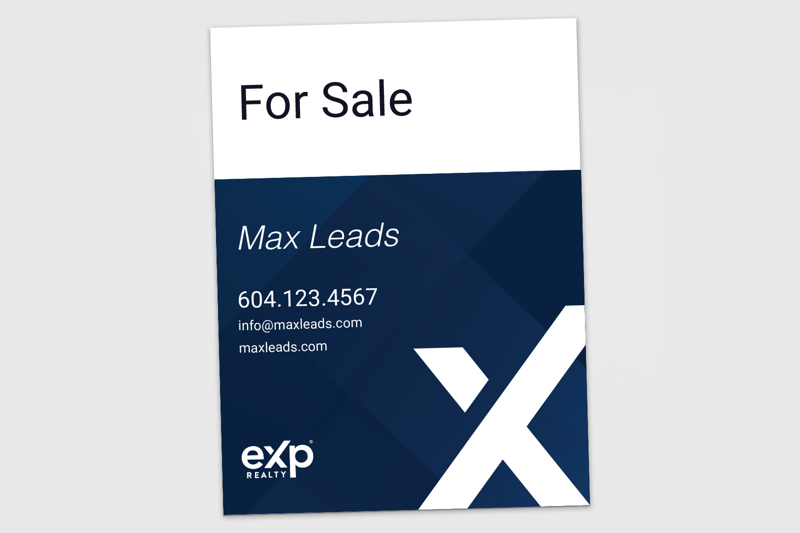 eXp Realty Sign: Vertical For Sale