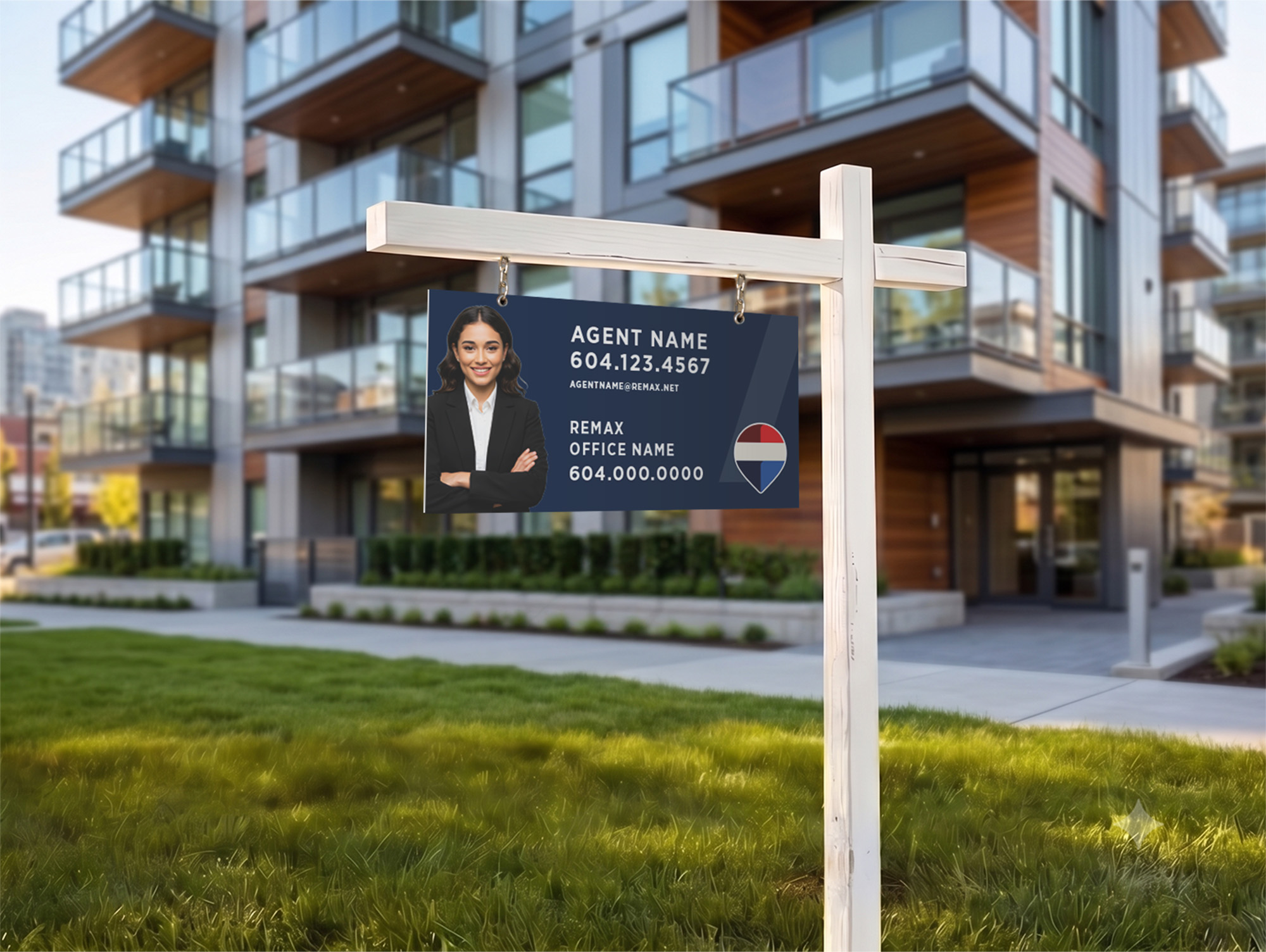 REMAX Strata Sign Blue