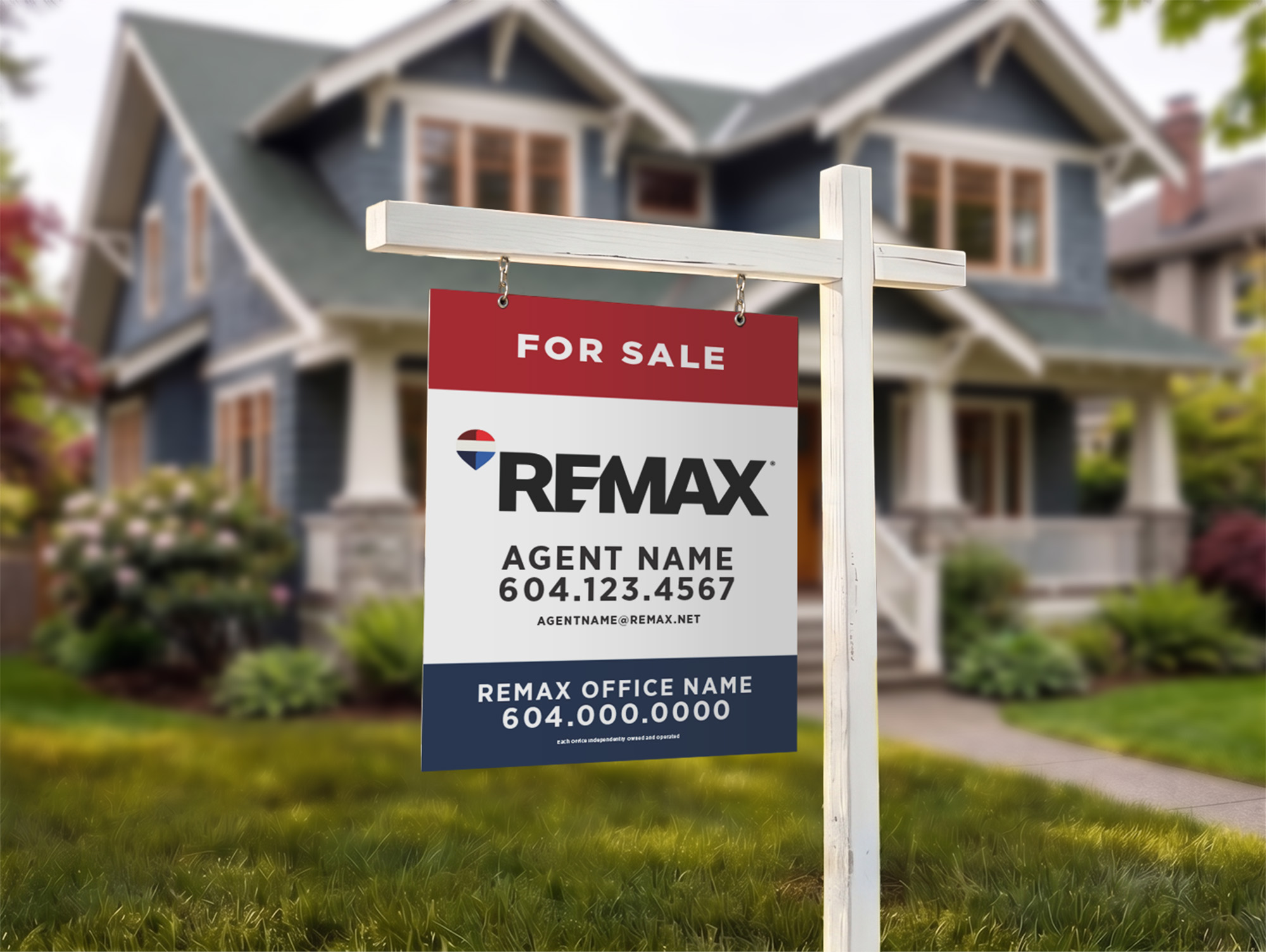 REMAX Vertical Sign Red White Blue