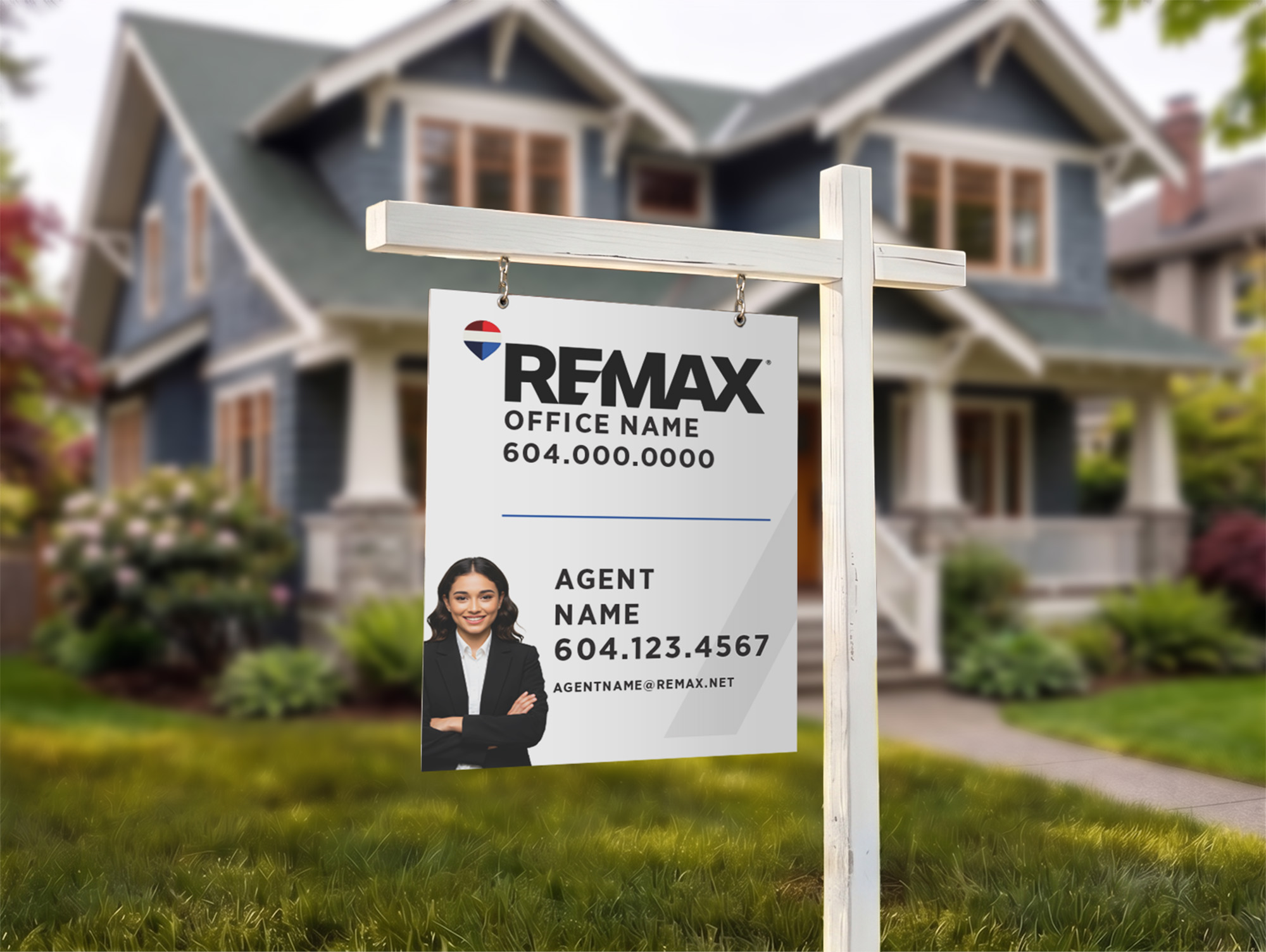 REMAX Vertical Sign White