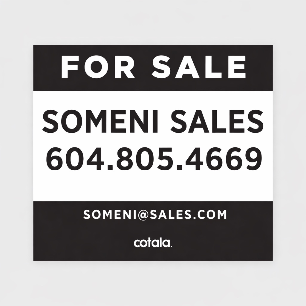 4 x 4 real estate billboard sign